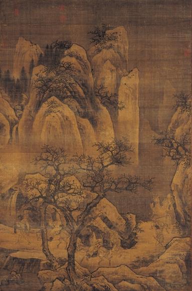 元人太行雪霽圖　軸