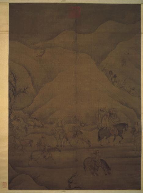 元人射雁圖　軸