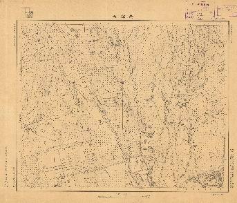 新疆省重要城市地形圖《老滿城》