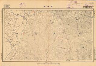 福建省地形圖《浦城縣》