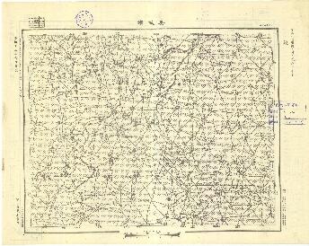 山東省地形圖（一）《晏城鎮》