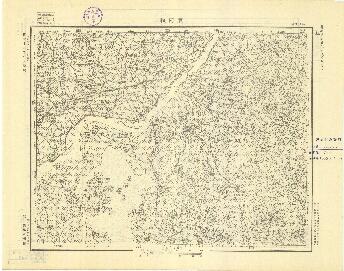 山東省地形圖（二）《東阿鎮》