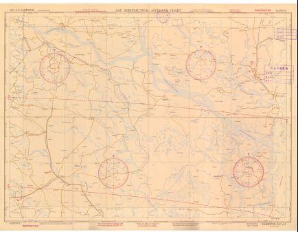 中國西部、南部及中南半島北部航空地形圖《FARIDPUR》