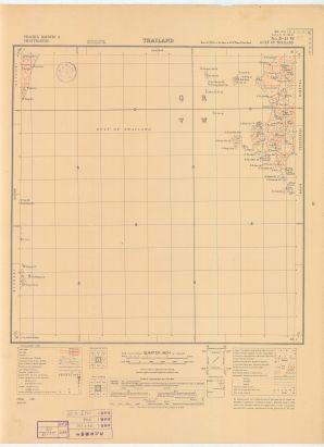 滇緬泰越聯界圖《GULF OF THAILAND》