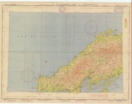 中國沿海及日本朝鮮航空圖(英文版)《HIROSHIMA》
