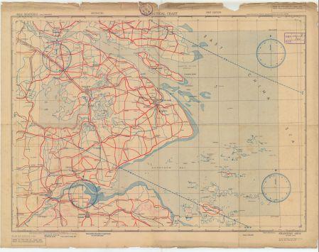 中國沿海及日本朝鮮航空圖(英文版)《SHANGHAI》