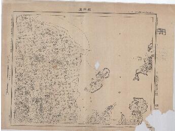 山東省地形圖（二）《紅石崖》
