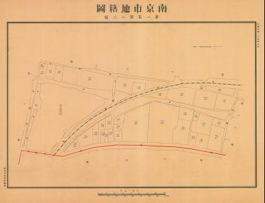 南京市地籍圖《第一區第一二幅》
