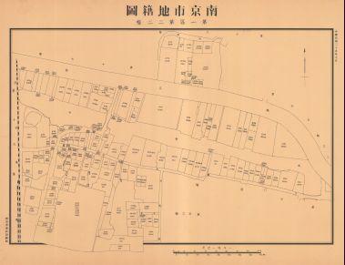 南京市地籍圖《第一區第二二幅》