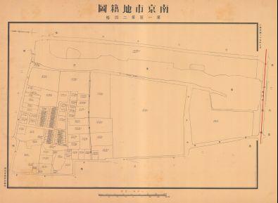 南京市地籍圖《第一區第二四幅》