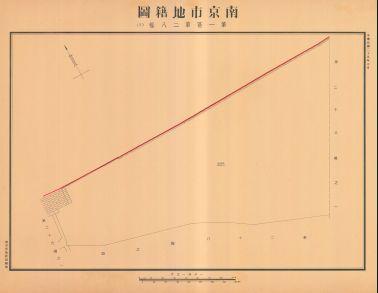 南京市地籍圖《第一區第二八幅(三)》