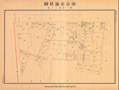南京市地籍圖《第一區第三三幅》