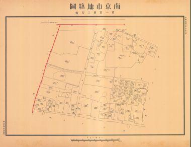 南京市地籍圖《第一區第三四幅》