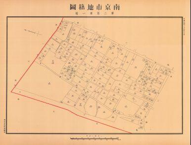 南京市地籍圖《第二區第一幅》