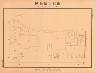 南京市地籍圖《第二區第四幅》