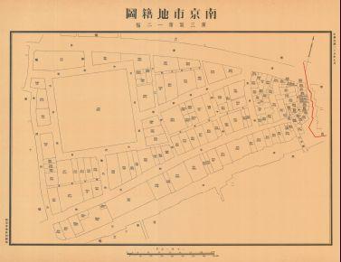 南京市地籍圖《第三區第一二幅》