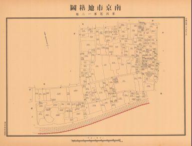 南京市地籍圖《第四區第一二幅》
