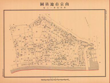 南京市地籍圖《第四區第一三幅》