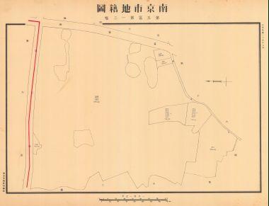 南京市地籍圖《第五區第一三幅》