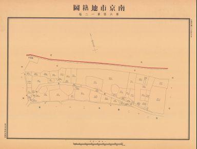 南京市地籍圖《第六區第一二幅》