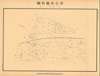 南京市地籍圖《第六區第七二幅》