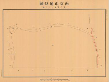 南京市地籍圖《第六區第一一三幅》