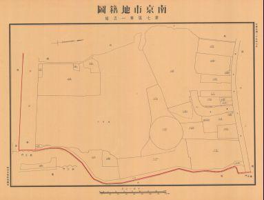 南京市地籍圖《第七區第一五幅》