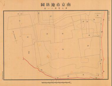 南京市地籍圖《第七區第二一幅》