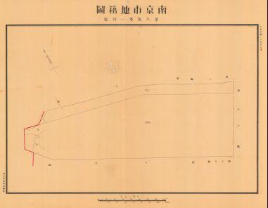南京市地籍圖《第八區第一四幅》