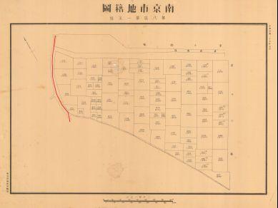 南京市地籍圖《第八區第一五幅》