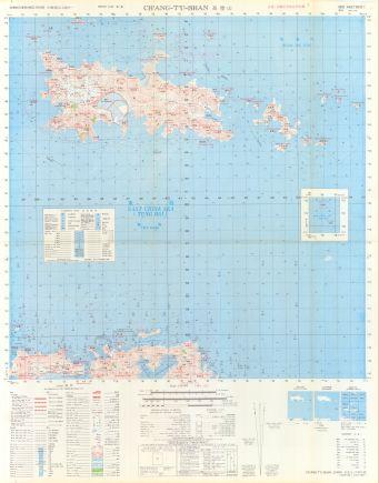 浙江省沿海地區地形圖《長塗山》