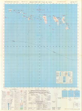 浙江省沿海地區地形圖《廟子湖島》