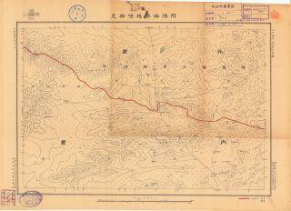 二十萬分一內外蒙古交界圖《阿得格參樓呼都克》