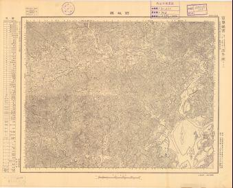 廣東省地形圖《防城縣》