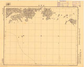 浙江省地形圖《長塗山》