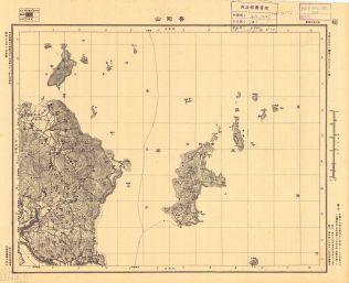 浙江省地形圖《普陀山》