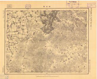 浙江省地形圖《橫溪鎮》