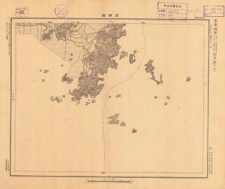 浙江省地形圖《石塘鎮》