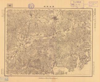 浙江省地形圖《寧海縣城》
