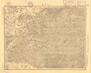 浙江省地形圖《三思鎮》
