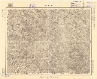 浙江省地形圖《大聚市》