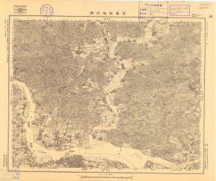 浙江省地形圖《永嘉縣城北部》