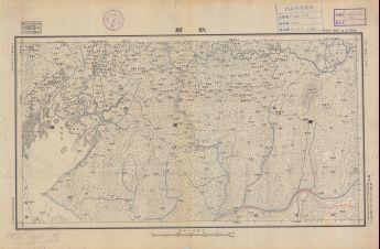 廣東省地形圖《欽縣》