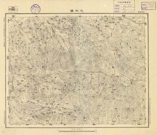 河南省地形圖（二）《文峪鎮》