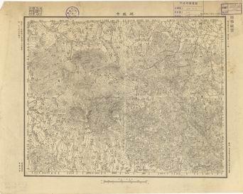 河南省地形圖（二）《迴龍寺》