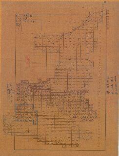 陝西省中部陸測圖《陝西省五萬分之一圖表》