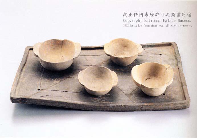 漢灰陶耳杯-數位典藏與學習聯合目錄(835437)