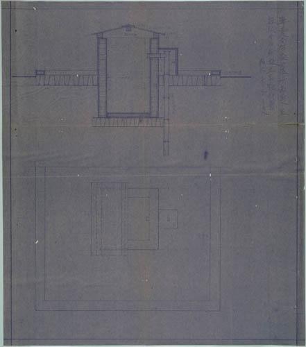 專賣局布袋出張所壽島分室堀撥井戶新設工事設計圖