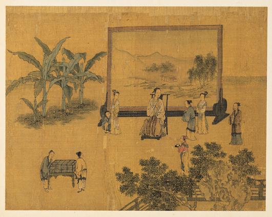 宋高宗書孝經馬和之繪圖　冊　廣至德章（畫）