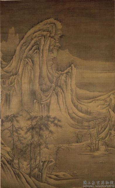 宋許道寧畫雪景　軸